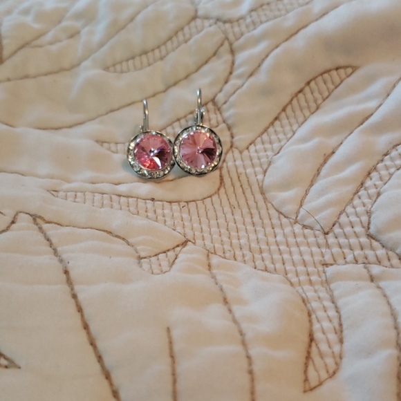 Pink tourmaline earrings - Picture 6 of 7
